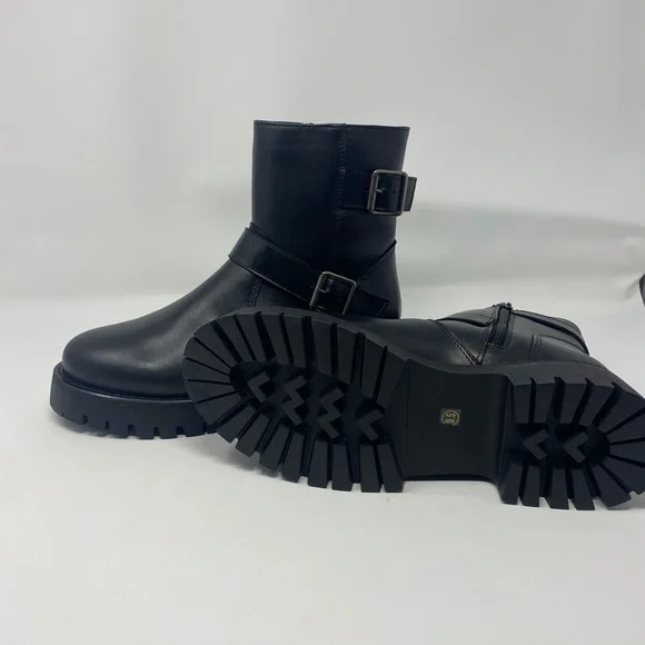 Steve Madden moto Boots Black, Size 9 1/2, - Picture 3 of 8